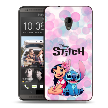 Силиконовый чехол на HTC Desire 700 с принтом Лило и Стич