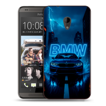 Силиконовый чехол на HTC Desire 700 с принтом BMW БМВ