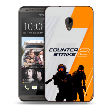 Силиконовый чехол на HTC Desire 700 с принтом Counter Strike