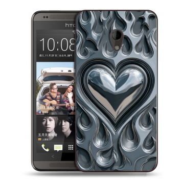 Силиконовый чехол на HTC Desire 700 с принтом Y2K