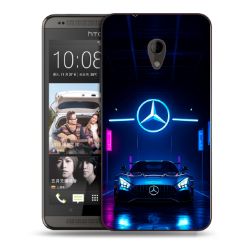 Силиконовый чехол на HTC Desire 700 с принтом Mercedes Мерседес