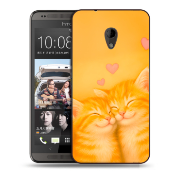 Силиконовый чехол на HTC Desire 700 с принтом Милые котята Силиконовый чехол на HTC Desire 700 с принтом Милые котята