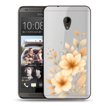 Силиконовый чехол на HTC Desire 700 с принтом для девушки