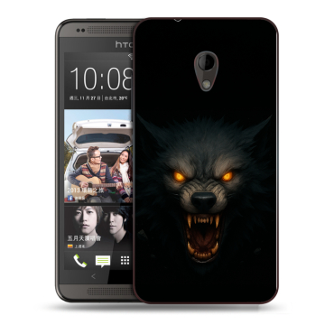 Силиконовый чехол на HTC Desire 700 с принтом Волк