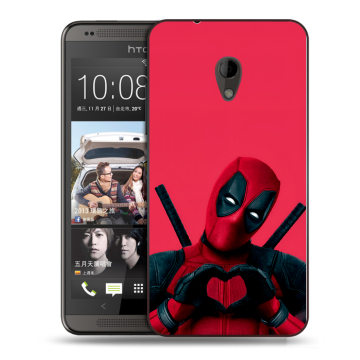 Силиконовый чехол на HTC Desire 700 с принтом Дедпул Deadpool