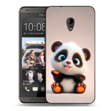 Силиконовый чехол на HTC Desire 700 с принтом милая панда