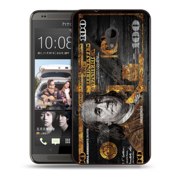 Силиконовый чехол на HTC Desire 700 с принтом Доллар деньги