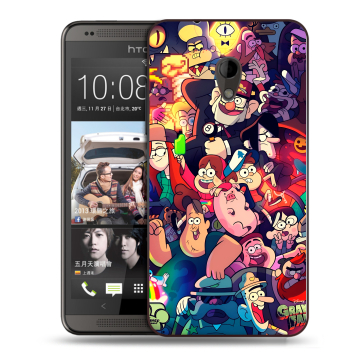 Силиконовый чехол на HTC Desire 700 с принтом Gravity Falls Гравити Фолз