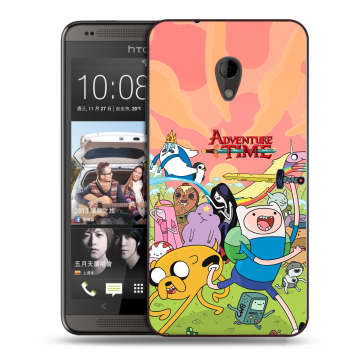 Силиконовый чехол на HTC Desire 700 с принтом Adventure time Время приключений