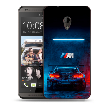 Силиконовый чехол на HTC Desire 700 с принтом BMW БМВ
