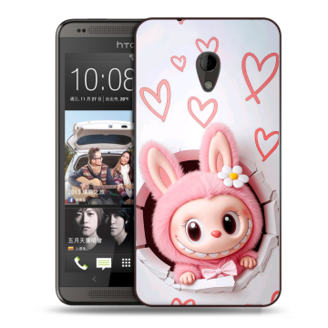 Силиконовый чехол на HTC Desire 700 с принтом Labubu Лабубу