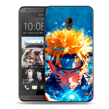 Силиконовый чехол на HTC Desire 700 с принтом Аниме Наруто Naruto
