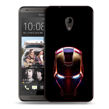 Силиконовый чехол на HTC Desire 700 с принтом IronMan Железный человек