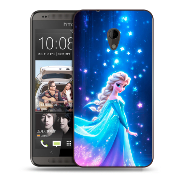 Силиконовый чехол на HTC Desire 700 с принтом Холодное сердце Frozen