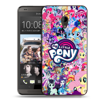 Силиконовый чехол на HTC Desire 700 с принтом My little pony Дружба чудо