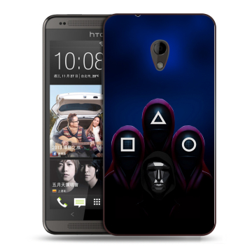 Силиконовый чехол на HTC Desire 700 с принтом Игра Кальмара