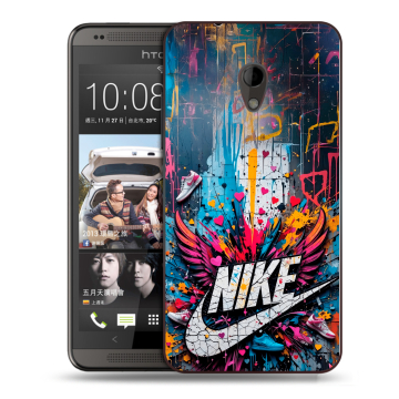 Силиконовый чехол на HTC Desire 700 с принтом Nike Найк