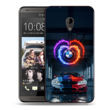 Силиконовый чехол на HTC Desire 700 с принтом BMW БМВ