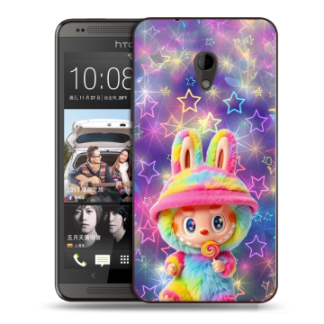 Силиконовый чехол на HTC Desire 700 с принтом Labubu Лабубу