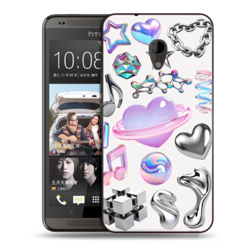 Силиконовый чехол на HTC Desire 700 с принтом Y2K Силиконовый чехол на HTC Desire 700 с принтом Y2K