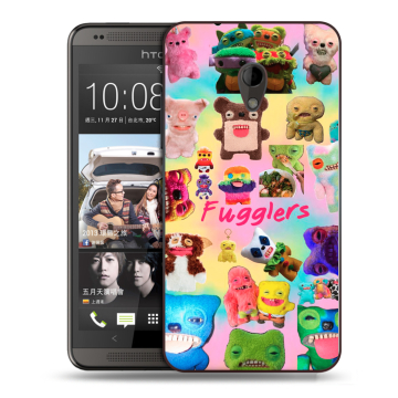 Силиконовый чехол на HTC Desire 700 с принтом Флагер Fuggler