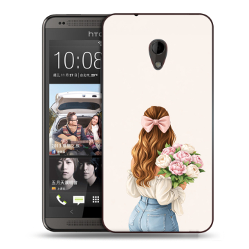 Силиконовый чехол на HTC Desire 700 с принтом женский Силиконовый чехол на HTC Desire 700 с принтом женский