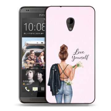 Силиконовый чехол на HTC Desire 700 с принтом женский Силиконовый чехол на HTC Desire 700 с принтом женский