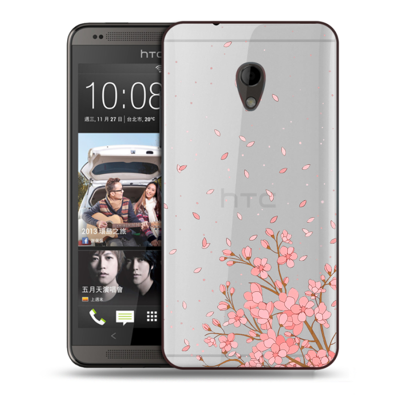 Пластиковый чехол на HTC Desire 700 с принтом Ветка сакуры Пластиковый чехол на HTC Desire 700 с принтом Ветка сакуры