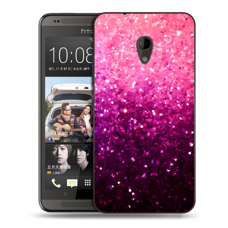 Пластиковый чехол на HTC Desire 700 с принтом Блестки Пластиковый чехол на HTC Desire 700 с принтом Блестки