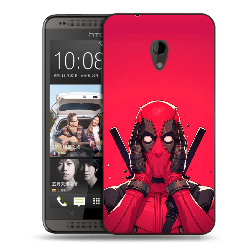 Пластиковый чехол на HTC Desire 700 с принтом Дедпул Deadpool Пластиковый чехол на HTC Desire 700 с принтом Дедпул Deadpool