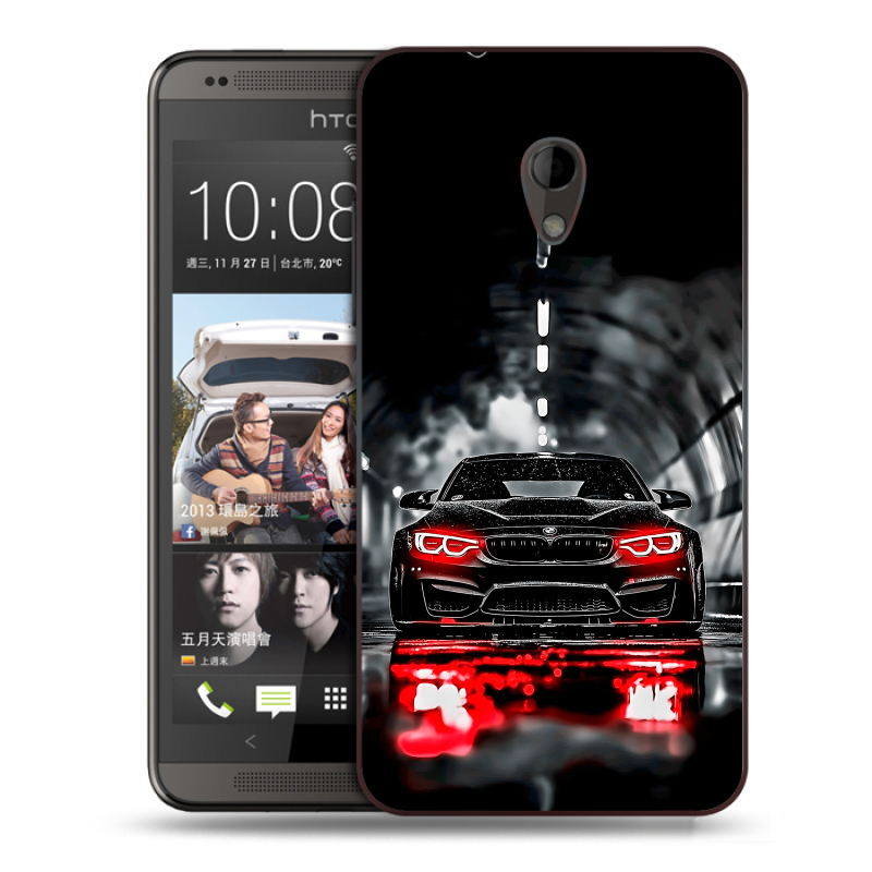 Силиконовый чехол на HTC Desire 700 с принтом BMW БМВ Силиконовый чехол на HTC Desire 700 с принтом BMW БМВ