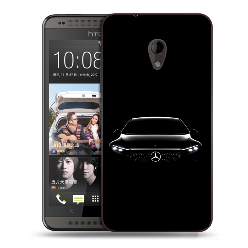 Силиконовый чехол на HTC Desire 700 с принтом Mercedes Мерседес Силиконовый чехол на HTC Desire 700 с принтом Mercedes Мерседес