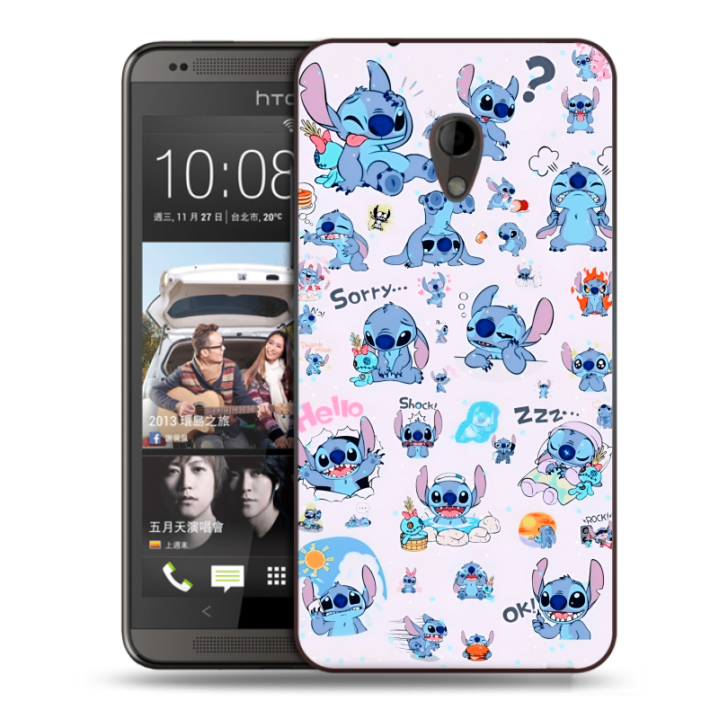 Силиконовый чехол на HTC Desire 700 с принтом Лило и Стич Силиконовый чехол на HTC Desire 700 с принтом Лило и Стич