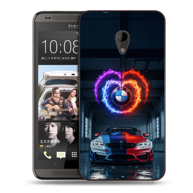 Пластиковый чехол на HTC Desire 700 с принтом BMW БМВ Пластиковый чехол на HTC Desire 700 с принтом BMW БМВ