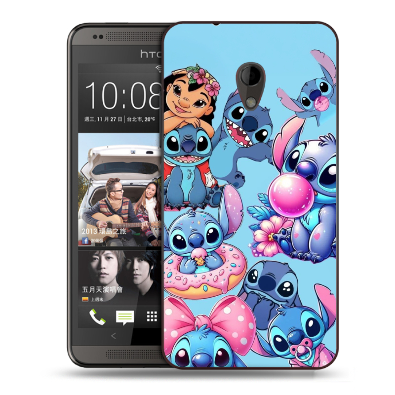 Пластиковый чехол на HTC Desire 700 с принтом Лило и Стич Пластиковый чехол на HTC Desire 700 с принтом Лило и Стич