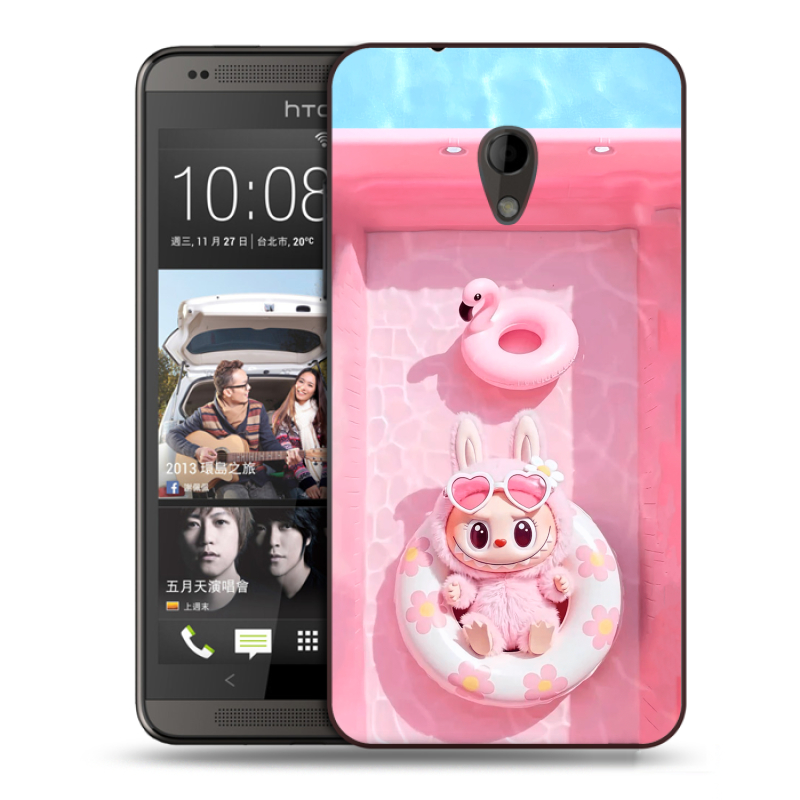Пластиковый чехол на HTC Desire 700 с принтом Labubu Лабубу Пластиковый чехол на HTC Desire 700 с принтом Labubu Лабубу