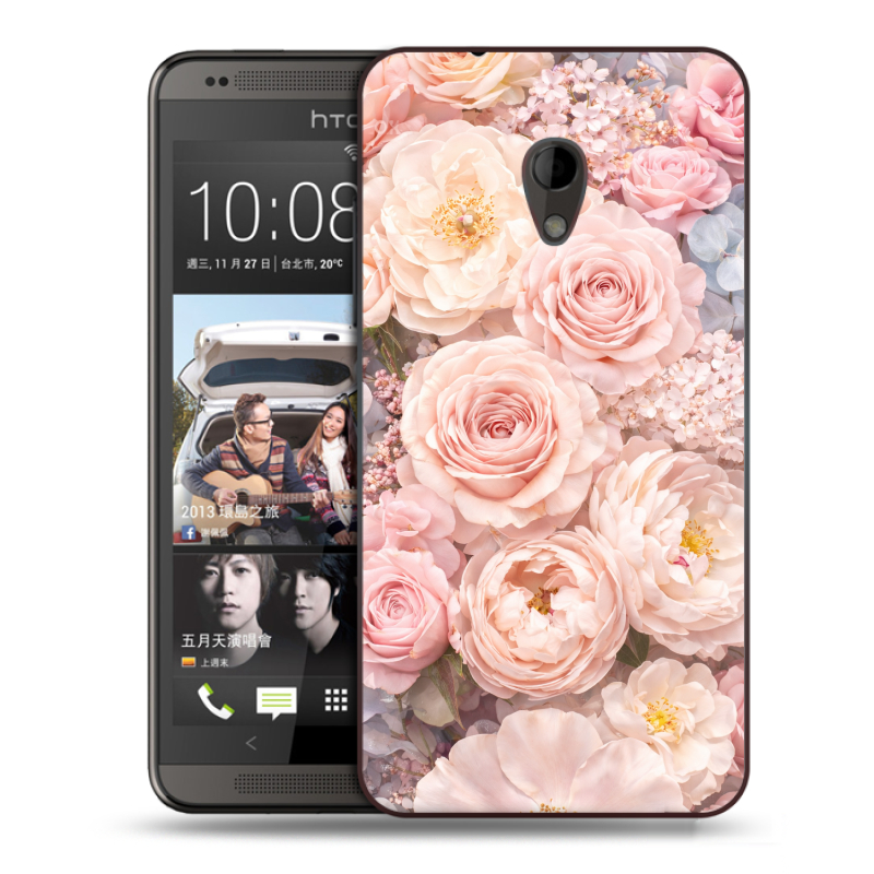 Силиконовый чехол на HTC Desire 700 с принтом женский Силиконовый чехол на HTC Desire 700 с принтом женский