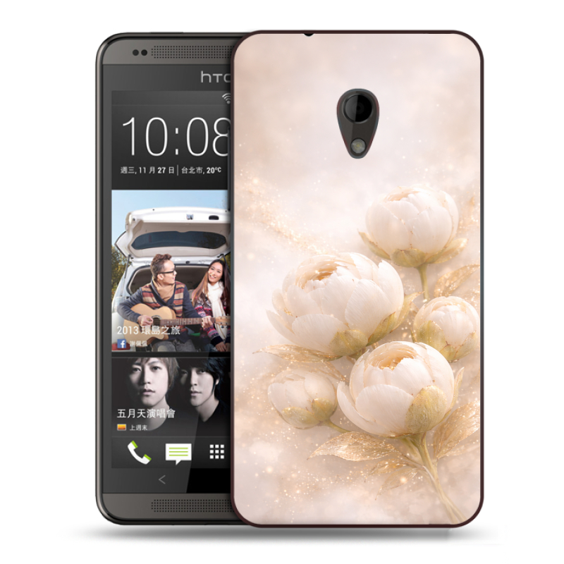 Силиконовый чехол на HTC Desire 700 с принтом женский Силиконовый чехол на HTC Desire 700 с принтом женский
