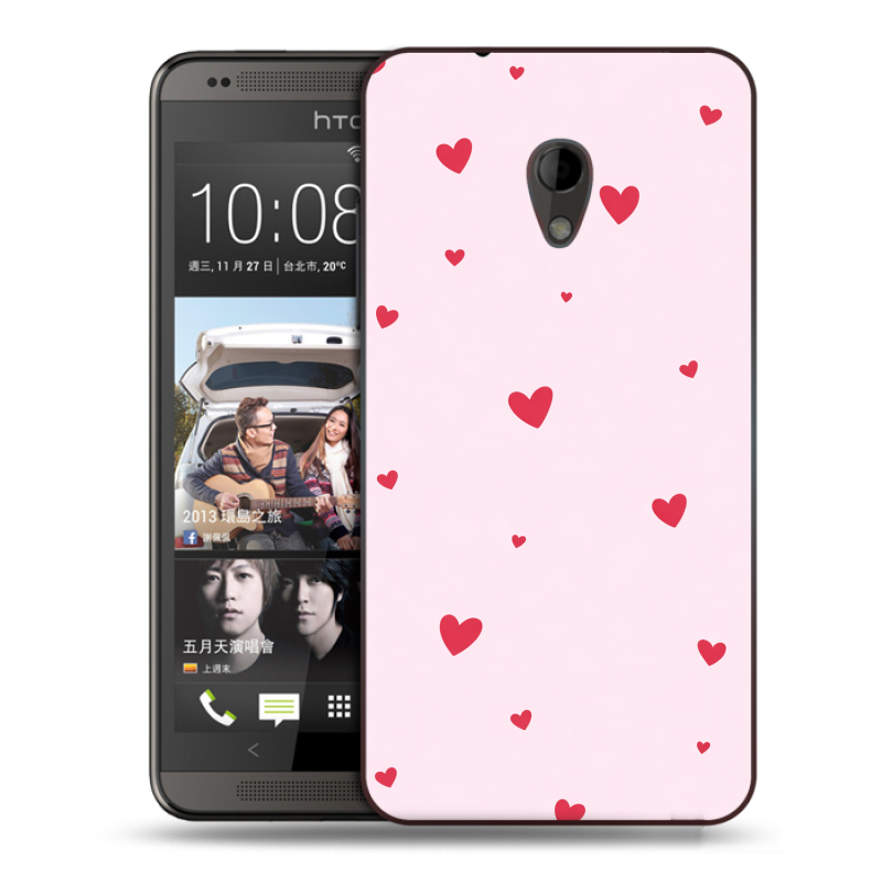 Пластиковый чехол на HTC Desire 700 с принтом для девочек Пластиковый чехол на HTC Desire 700 с принтом для девочек