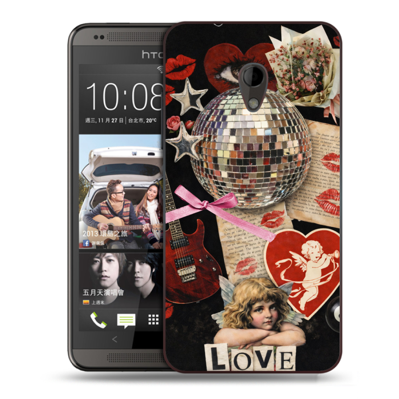 Пластиковый чехол на HTC Desire 700 с принтом для девочек Пластиковый чехол на HTC Desire 700 с принтом для девочек