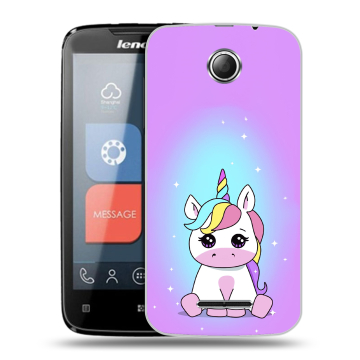 Пластиковый чехол на Lenovo A390 с принтом Единорог