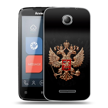 Пластиковый чехол на Lenovo A390 с принтом Герб России