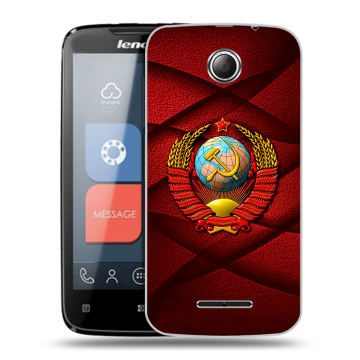 Пластиковый чехол на Lenovo A390 с принтом Герб СССР