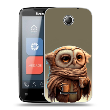 Пластиковый чехол на Lenovo A390 с принтом Сова