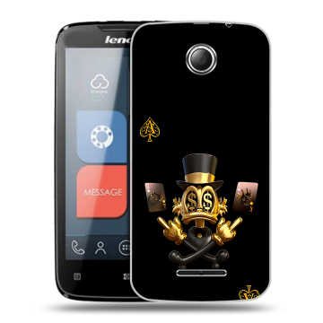 Пластиковый чехол на Lenovo A390 с принтом Золотой скрудж макдак
