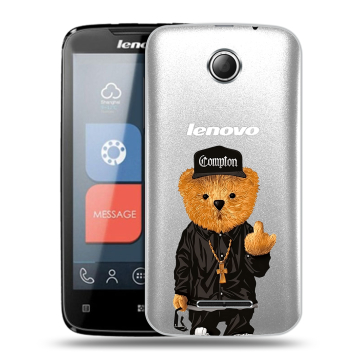 Пластиковый чехол на Lenovo A390 с принтом Плюшевый медведь