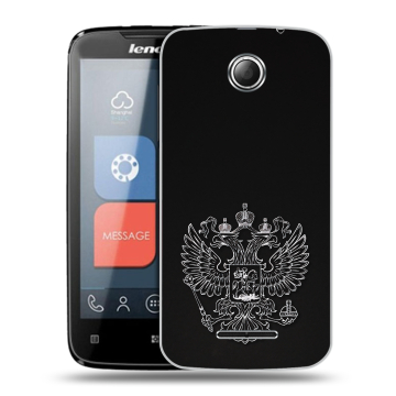 Пластиковый чехол на Lenovo A390 с принтом Герб России