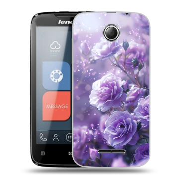 Пластиковый чехол на Lenovo A390 с принтом Розы цветы Пластиковый чехол на Lenovo A390 с принтом Розы цветы