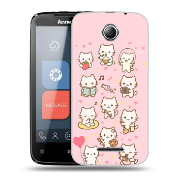 Пластиковый чехол на Lenovo A390 с принтом Hello Kitty Хелоу Кити