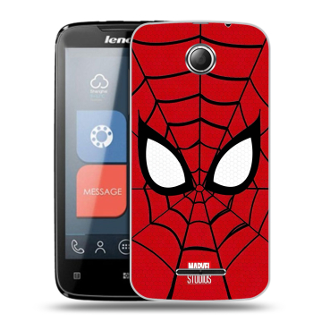 Пластиковый чехол на Lenovo A390 с принтом человек паук spiderman Пластиковый чехол на Lenovo A390 с принтом человек паук spiderman